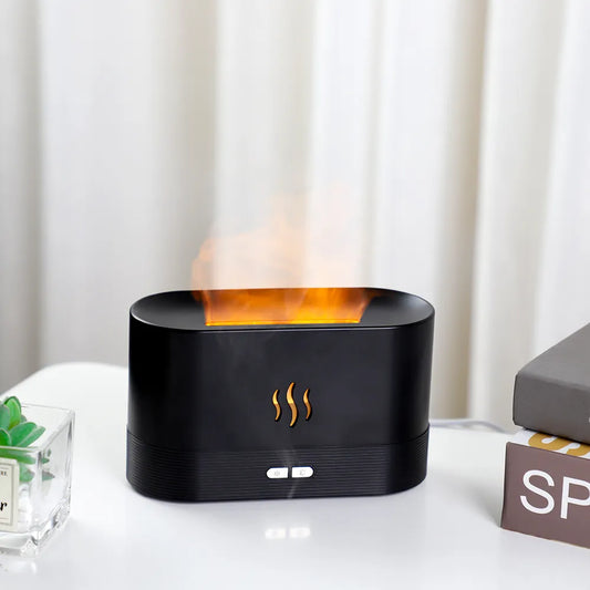 Diffuseur d’Arôme & Lampe Flamme LED 2-en-1